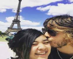 He went to see Eiffel Tower in Paris, France in November 2017.